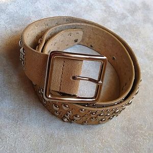 Express Studded Leather Belt Size Small